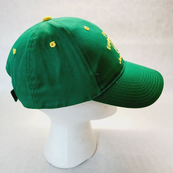 Vintage John Deere All Cloth Trucker Hat Cap Embroidered Adjustable back Green - Picture 7 of 9